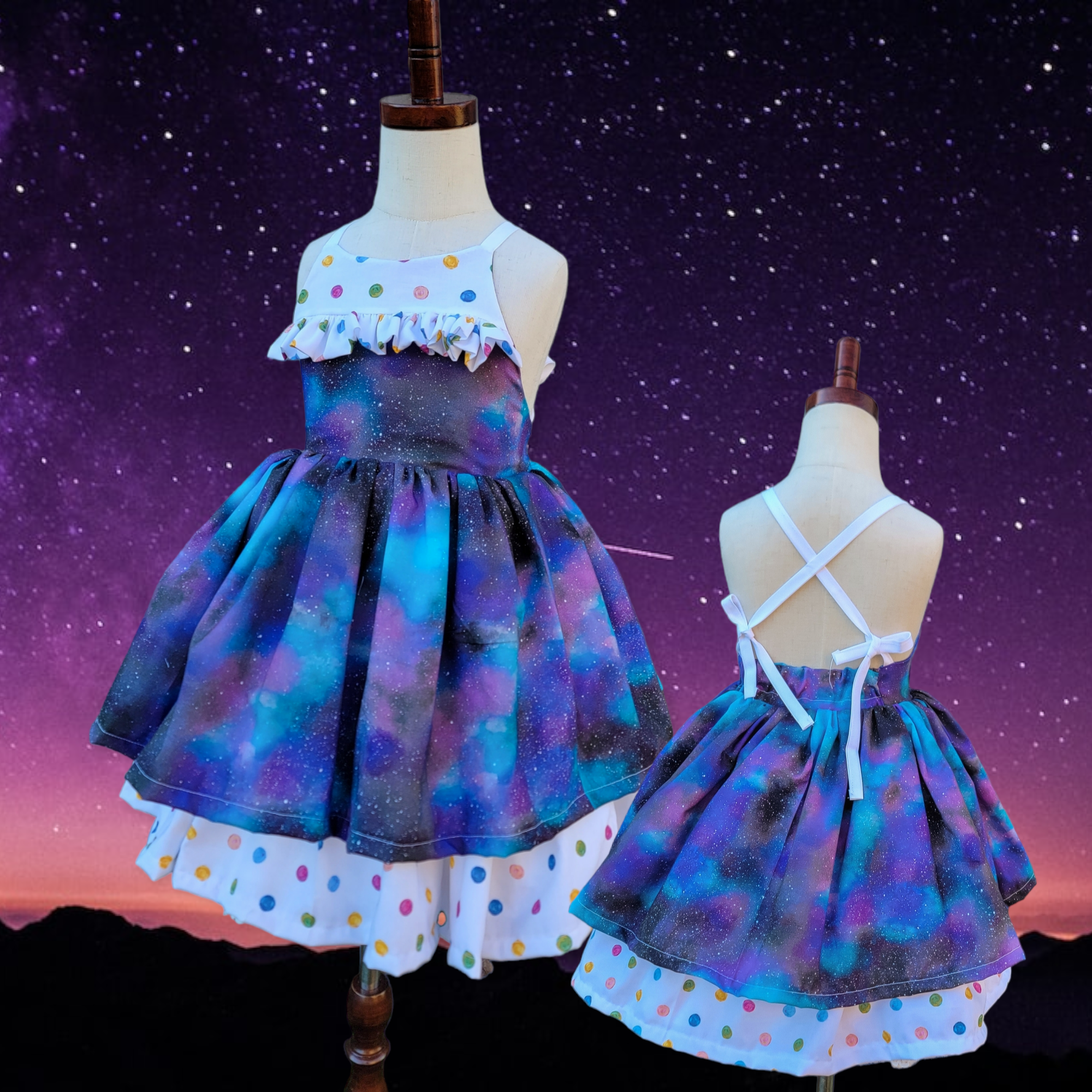 Galaxy dress for sales kids