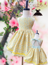 Load image into Gallery viewer, Yellow floral dress
