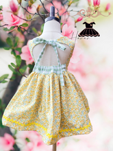 Load image into Gallery viewer, Yellow floral dress
